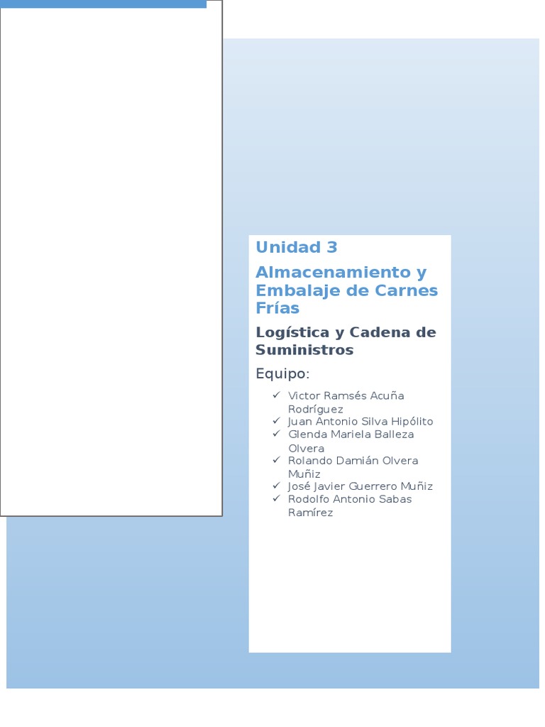 Almacenamiento y Empaque de Carne | Carne | Refrigerador