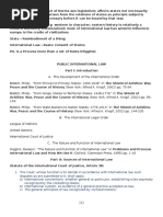 Public International Law Pointers and Cases