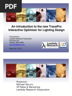 Download Interactive Optimize TracePro Webinar Presentation March 24th 2010  by Product Development Solutions SN29577291 doc pdf
