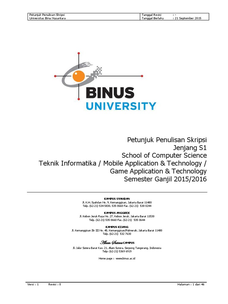 Petunjuk Penulisan Skripsi Socs 2015 1