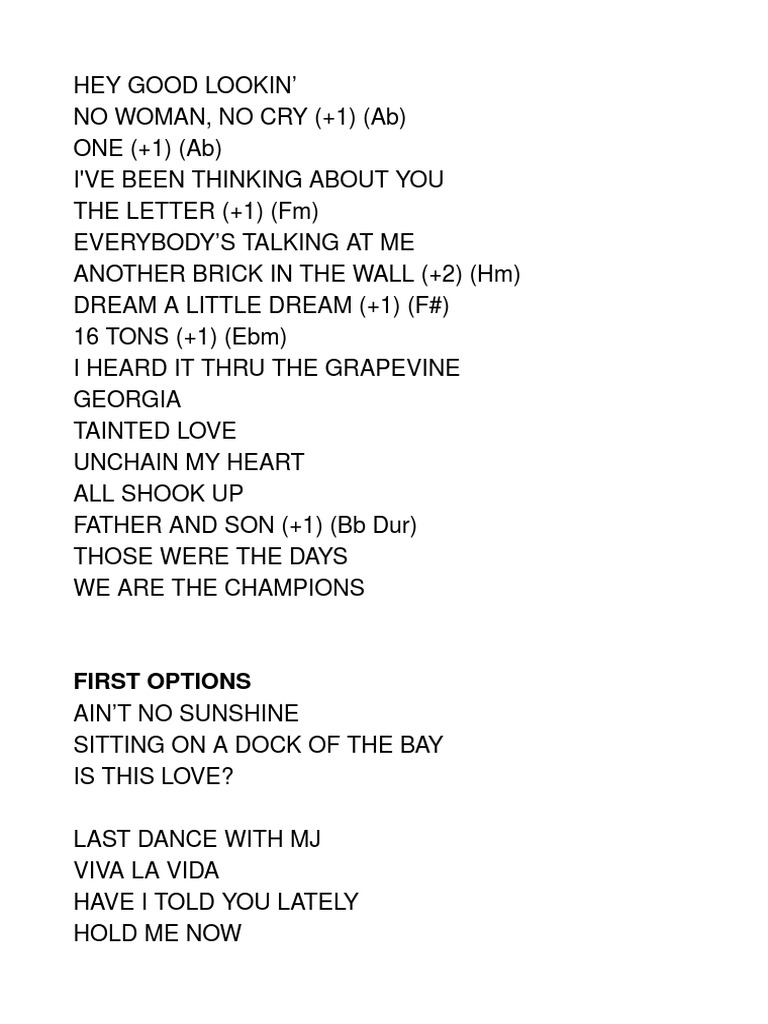 Setlist 19.8. | PDF