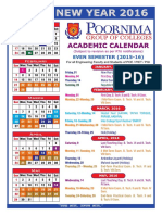 PGC Academic Calendar 2016