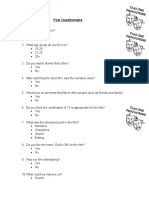 249566018 Post Questionnaire