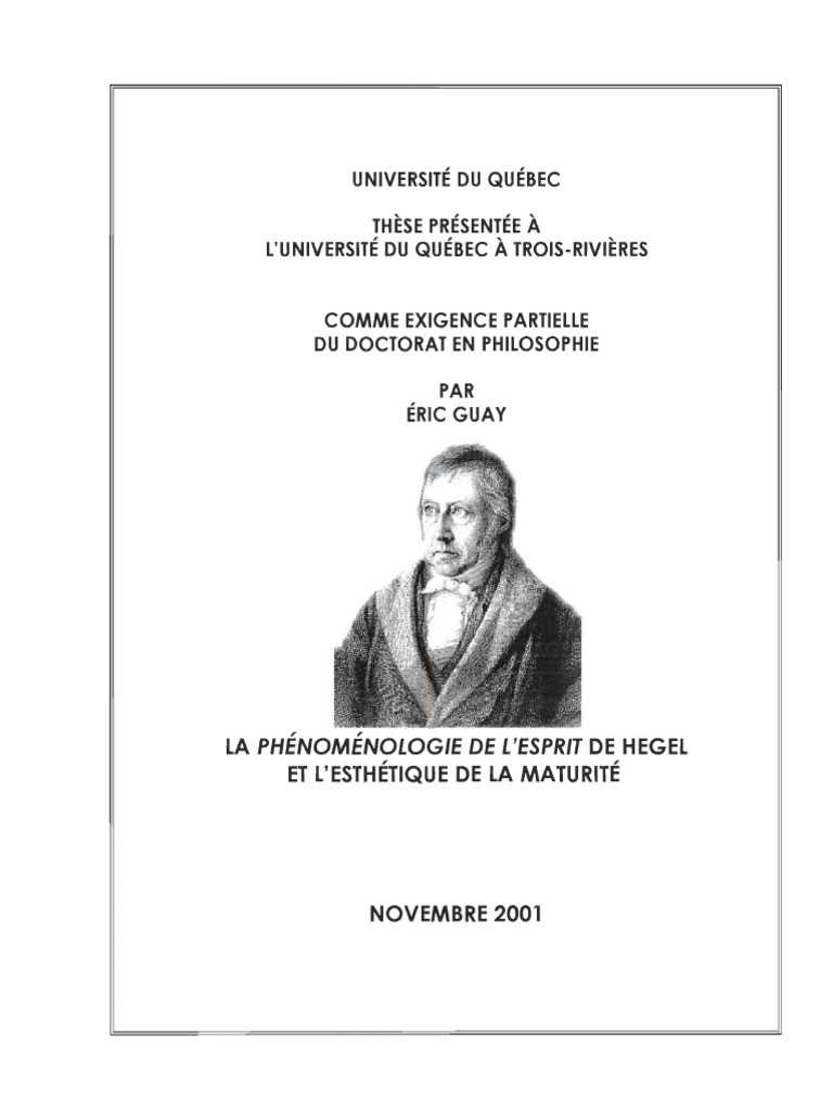 Hegel Et L Esthetique De La Maturite - 