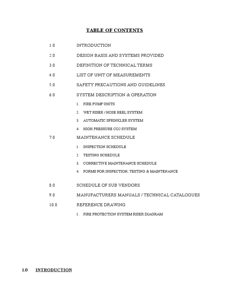 Maintenance Manual | PDF | Fire Sprinkler System | Valve