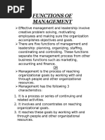 7 Functions of Management | PDF | Goal | Human Resources