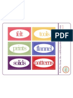 Sewing Organization Labels