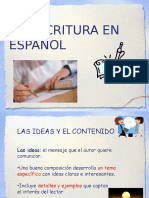 Los Criterios de La Escritura Eficaz en Español