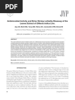 Download Antimicrobial Activity and Brine Shrimp Lethality Bioassay of the  Leaves Extract of Dillenia indica Linn by Apurba Sarker Apu SN29579376 doc pdf