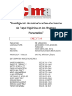 Investigacion de Mercado Sobre El Consumo de Papel Higienico en Los Hogares Panamenos