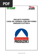 PROJETO PADRÃO CASA DE FARINHA COM UM FORNO UNIDADE ELÉTRICA