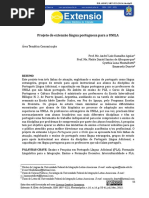 Projeto de extensão língua portuguesa para a UNILA