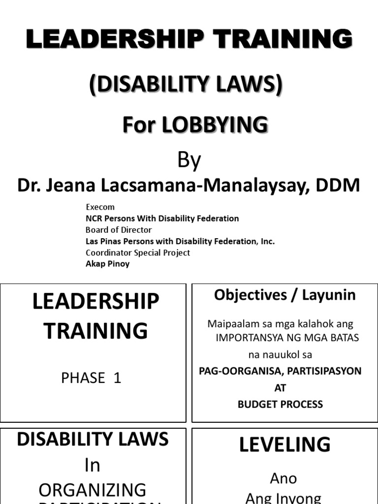 Understanding Disability Laws in the Philippines | PDF | Government