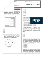 Matemática prova IFPE 2009