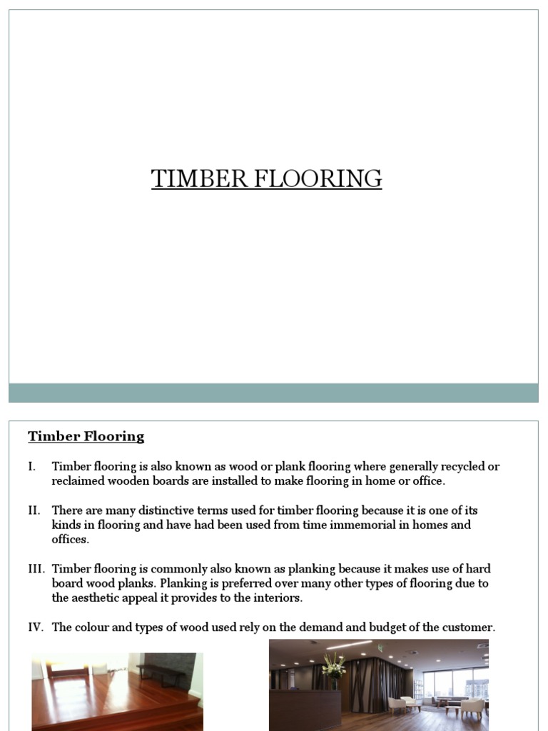 Timber Florring Deatails Flooring Wood