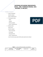 Form Pelaporan Kegiatan Hotel 2015