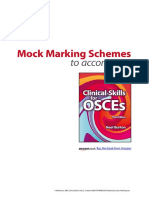 Osces Mock Marking Scheme PDF
