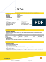 Shell Turbo Oil T 46 (MSDS) 1