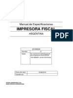 Argentina FiscalPrinter Desarrollo RevD