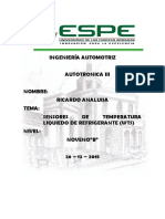 Sensor temperatura líquido refrigerante