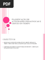 Planificacao de Actividades Pedagogicas e Gestao Do Tempo