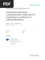 Translation and Mass Communication 