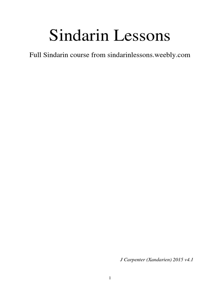 10 negation practice (part one)sindarin lessons learned