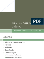 Operações de Crédito