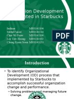 Organization Development Implemented in Starbucks