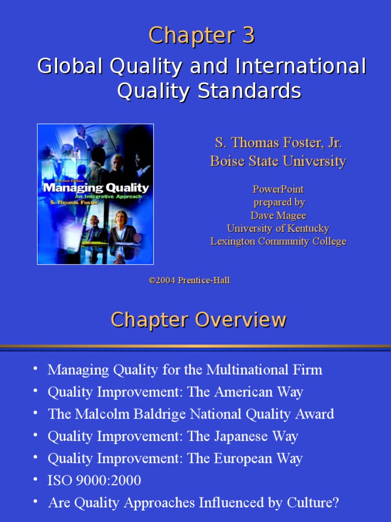 03 Global Quality and International Quality Standards Iso 9000