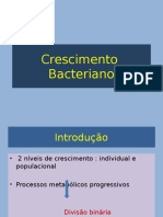 Crescimento  bacteriano 