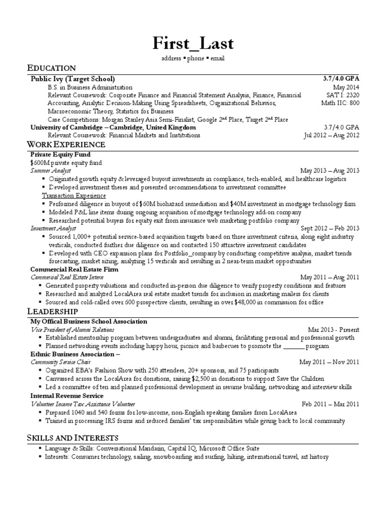 WSO FT Banking Resume Private - 1618846273