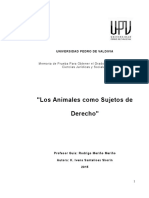 Los Animales Como Sujetos de Derecho - Tesis PRESENTADA