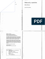 Deleuze - Diferencia y Repeticiocc81n PDF