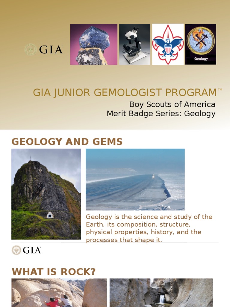 Gia Junior Gemologist Program Boy Scouts of America Merit Badge Series