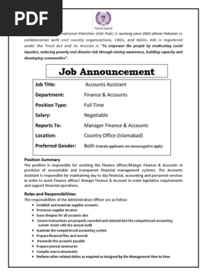 Assistant Finance Manager Job Description Pdf - åè´¹business Administration Finance Manager Job Description æ ·æ¬æä»¶å¨allbusinesstemplates Com - Assistant managers provide direct assistance and reporting to managers.