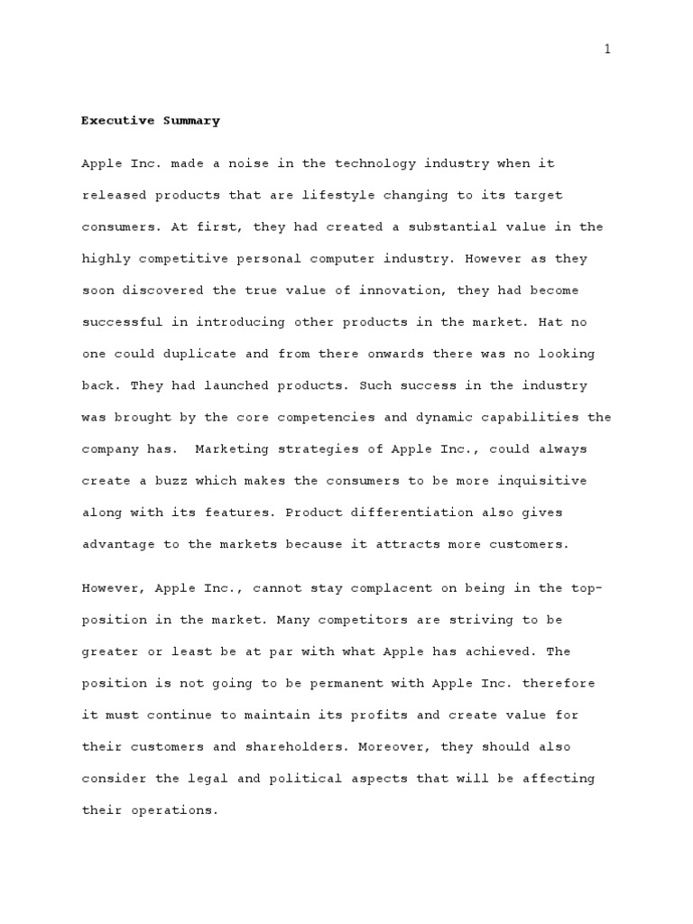 Apple Management Strategic Management Case Study | PDF | Apple Inc ...