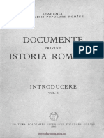 Documente Privind Istoria României. Introducere I