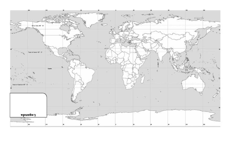 Harta Politica A Lumii Contur