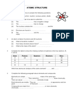 Atomic Structure ks4 F HWK