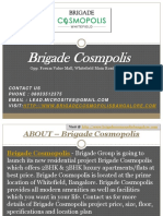 Brigade Cosmopolis - Whitefield, Bangalore - 08033512375 - Price, Review, Floor Plan