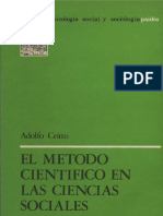 Adolfo Critto El Metodo Cientifico en Las Ciencias Sociales