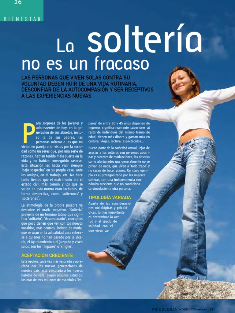 La soltería como oportunidad de vida | PDF | Soledad | Vida