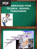 Pemeriksaan Fisik Telinga, Hidung, Tenggorok