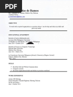 Sample Resume For OJT Student Information Technology | PDF | Career