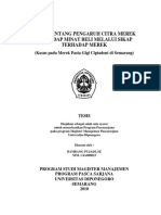 Bambang Pujadi, Studi Tentang Pengaruh Citra Merek Terhadap Minat Beli Melalui Sikap Terhadap Merek PDF
