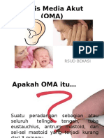 Otitis Media Akut (OMA) : THT Rsud Bekasi