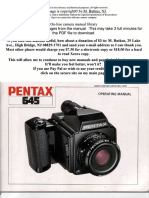 Pentax 645 Manual