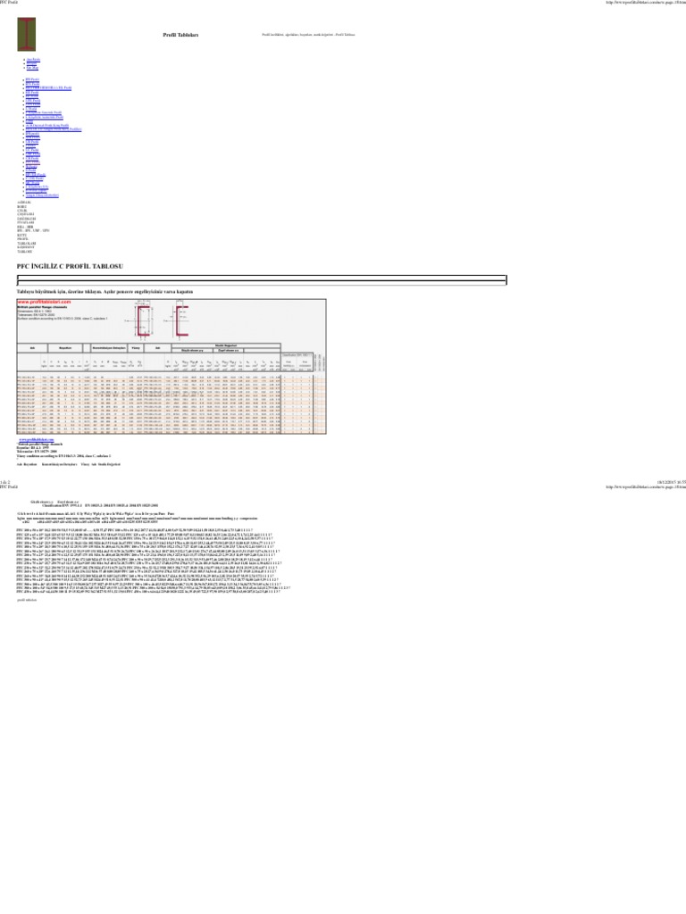 PFC Profil | PDF