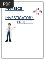 Physics Investigatory Project